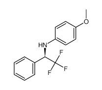 (R)-4-methoxy-N-(2,2,2-trifluoro-1-phenylethyl)aniline Structure