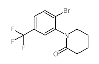 1-(2-溴-5-三氟甲基苯基)哌啶-2-酮结构式
