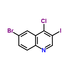 6-Bromo-4-chloro-3-iodoquinoline Structure