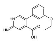 2-amino-5-(3-ethoxyphenyl)pyridine-4-carboxylic acid Structure