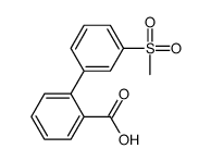 2-(3-methylsulfonylphenyl)benzoic acid Structure
