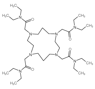 1,4,8,11-Tetrakis(diethylaminocarbonylmethyl)-1,4,8,11-tetraazacyclotetradecane Structure