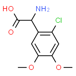 2-(2-氯-4,5-二甲氧基苯基)-DL-甘氨酸结构式