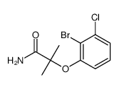 2-(2-bromo-3-chlorophenoxy)-2-methylpropanamide结构式