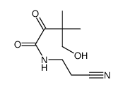 N-(2-cyanoethyl)-4-hydroxy-3,3-dimethyl-2-oxobutanamide Structure
