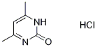 [13C,15N2]-4-6-二甲基-2-羟基嘧啶盐酸盐结构式