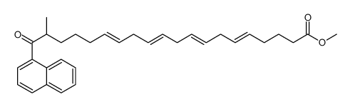 19-naphthoyl-5,8,11,14-eicosatetraenoic acid methyl ester structure