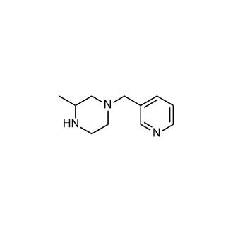 3-甲基-1-(吡啶-3-基甲基)哌嗪结构式