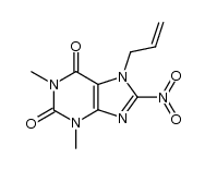 7-Allyl-8-nitro-1,3-dimethylxanthine结构式
