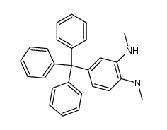 1,2-(N,N'-dimethyl)-5-triphenylmethylphenylenediamine结构式