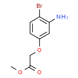 2-(3-氨基-4-溴苯氧基)乙酸甲酯结构式