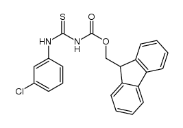 N1-(9H-fluoren-9-ylmethyloxycarbonyl)-N2-(3-chlorophenyl)thiourea结构式