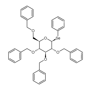 phenyl 2,3,4,6-tetra-O-benzyl-1-seleno-β-D-glucopyranoside结构式