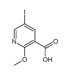 5-Iodo-2-methoxypyridine-3-carboxylic acid Structure