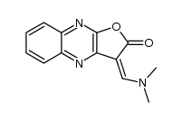 3-(N,N-dimethylaminomethylene)-2-oxo-1,2-dihydro-2H,3H-furo[2,3-b]quinoxaline结构式
