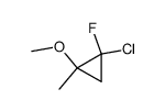 1-chloro-1-fluoro-2-methoxy-2-methylcyclopropane结构式