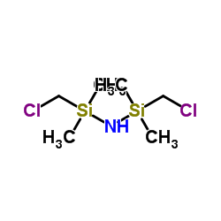 1,3-双(氯甲基)四甲基二硅氮烷结构式