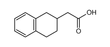 (RS)-2-(1,2,3,4-tetrahydronaphthyl)acetic acid结构式