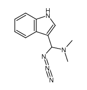 1-azido-1-(1H-indol-3-yl)-N,N-dimethylmethanamine结构式