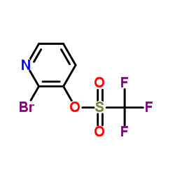 2-溴-3-吡啶基三氟甲磺酸酯结构式