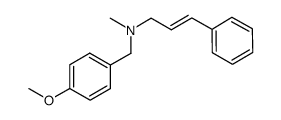 4-methoxy-N-methyl-N-(3-phenyl-2(E)-propenyl)-benzenemethanamine结构式