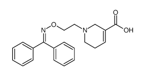 1-[2-(benzhydrylideneamino)oxyethyl]-3,6-dihydro-2H-pyridine-5-carboxylic acid结构式