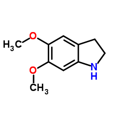 5,6-Dimethoxy-2,3-dihydro-1H-indole Structure