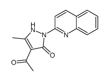 4-acetyl-5-methyl-2-quinolin-2-yl-1H-pyrazol-3-one Structure