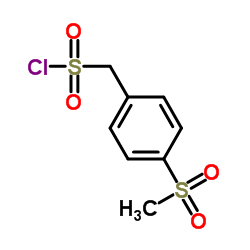 [4-(Methylsulfonyl)phenyl]methanesulfonyl chloride Structure