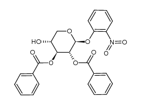 2-nitrophenyl 2,3-di-O-benzoyl-β-D-xylopyranoside结构式