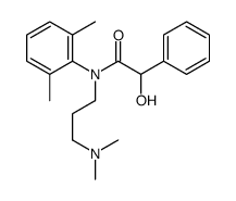 N-[3-(Dimethylamino)propyl]-N-(2,6-dimethylphenyl)-α-hydroxybenzeneacetamide Structure