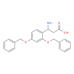 3-氨基-3-[2,4-双(苄氧基)苯基]丙酸结构式