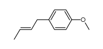 (E)-1-(but-2-en-1-yl)-4-methoxybenzene结构式