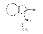 methyl 2-amino-5,6,7,8-tetrahydro-4H-cyclohepta[b]thiophene-3-carboxylate Structure