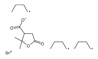 tributylstannyl 2,2-dimethyl-5-oxooxolane-3-carboxylate结构式