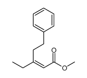 methyl 3-ethyl-5-phenylpent-2-enoate结构式
