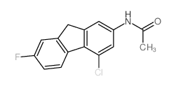 N-(4-chloro-7-fluoro-9H-fluoren-2-yl)acetamide结构式