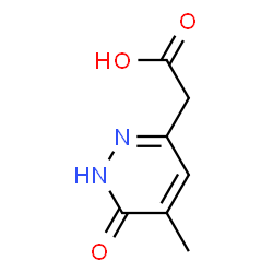 2-(5-甲基-6-氧代-1,6-二氢哒嗪-3-基)乙酸结构式