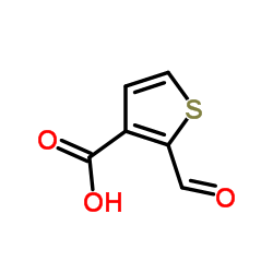 2-甲酰基噻吩-3-羧酸结构式