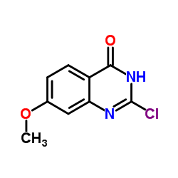 2-氯-7-甲氧基喹唑啉-4(3H)-酮结构式