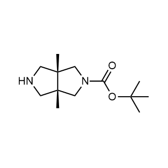 顺式-3a,6a-二甲基-八氢吡咯并[3,4-c]吡咯-2-羧酸叔丁酯结构式