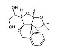 3-O-苯甲基-1,2-o-异亚丙基-alpha-d-呋喃葡萄糖结构式