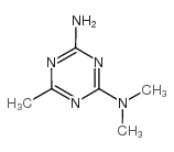 2-氨基-4-二甲基氨基-6-甲基-1,3,5-三嗪结构式