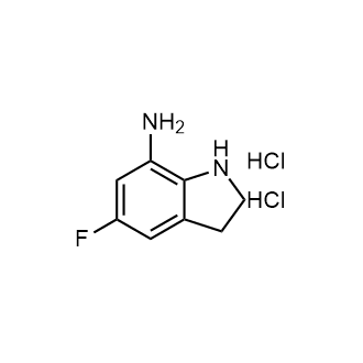 5-氟吲哚-7-胺二盐酸盐结构式