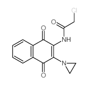Acetamide,N-[3-(1-aziridinyl)-1,4-dihydro-1,4-dioxo-2-naphthalenyl]-2-chloro- Structure