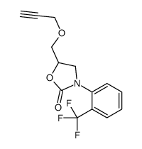 5-[(2-Propynyloxy)methyl]-3-[2-(trifluoromethyl)phenyl]-2-oxazolidinone结构式