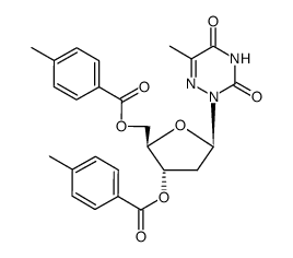 3',5'-di-O-p-toluoyl-2'-deoxy-6-azathymidine结构式