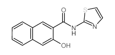 2-Naphthalenecarboxamide,3-hydroxy-N-2-thiazolyl-结构式