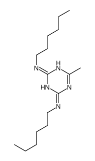 2-N,4-N-dihexyl-6-methyl-1,3,5-triazine-2,4-diamine Structure
