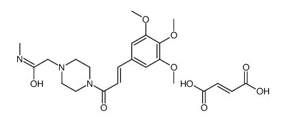 (Z)-but-2-enedioic acid,N-methyl-2-[4-[(E)-3-(3,4,5-trimethoxyphenyl)prop-2-enoyl]piperazin-1-yl]acetamide Structure